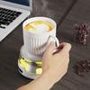 Yousheng Coffee Mug Warmer Adjustable Temperature Coaster with Ambient Light Portable Drink Warmer Auto Shut-Off Anti-Slip Base Heated Mug for Office