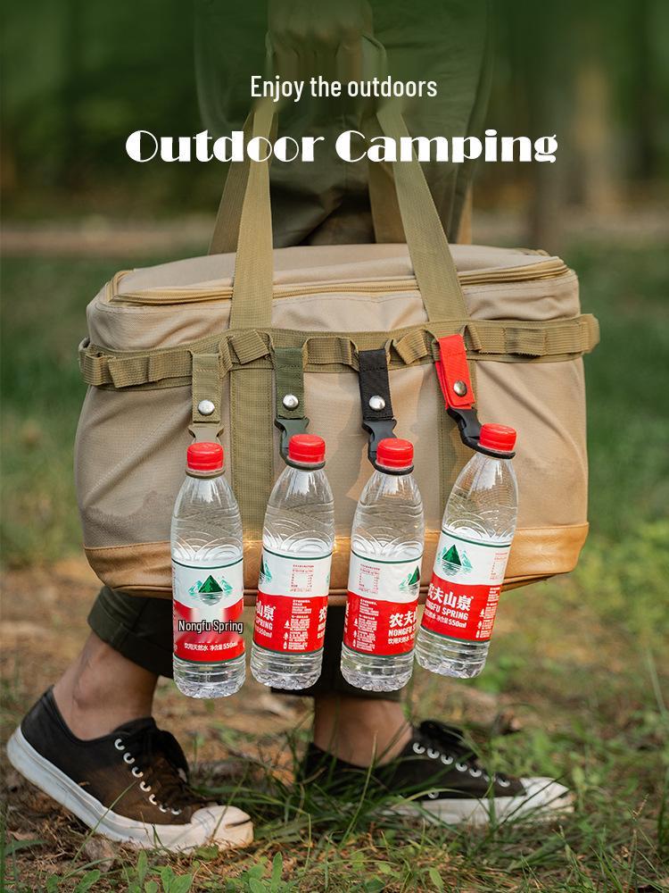 Multifunctional Nylon Water Bottle Carabiner Clip - Portable Outdoor Quick Hanger