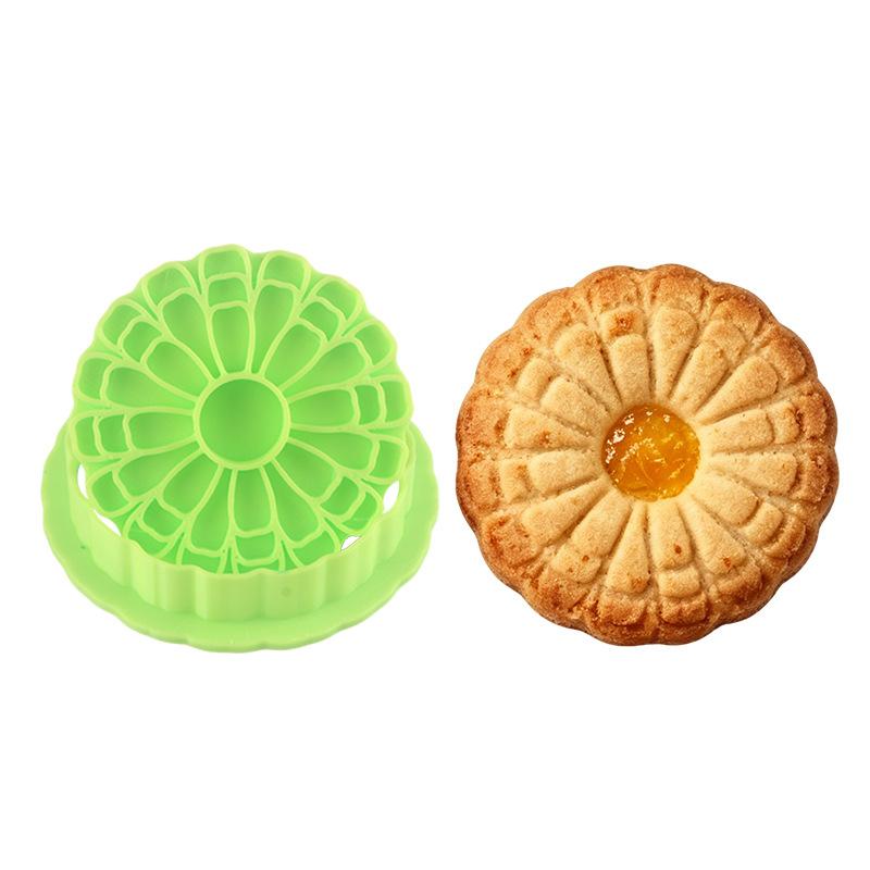 Retro Round Sandwich Cookie Mold Set Heart & Dot Edge Biscuit Cutters For Jam, Chocolate & Cheese Cookies Valentine'S Day