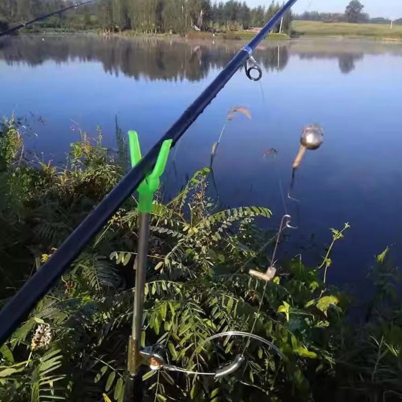 Telescopic Stainless Steel/Aluminum Alloy Fishing Rod Holder Adjustable Length Stable Ground Spike Perfect For Shore Beach
