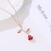New 3D Rose Flower Necklace Custom Charm Necklace Ultimate Rose Flower Beauty and Beast Jewelry Women's Valentine's Day Gifts
