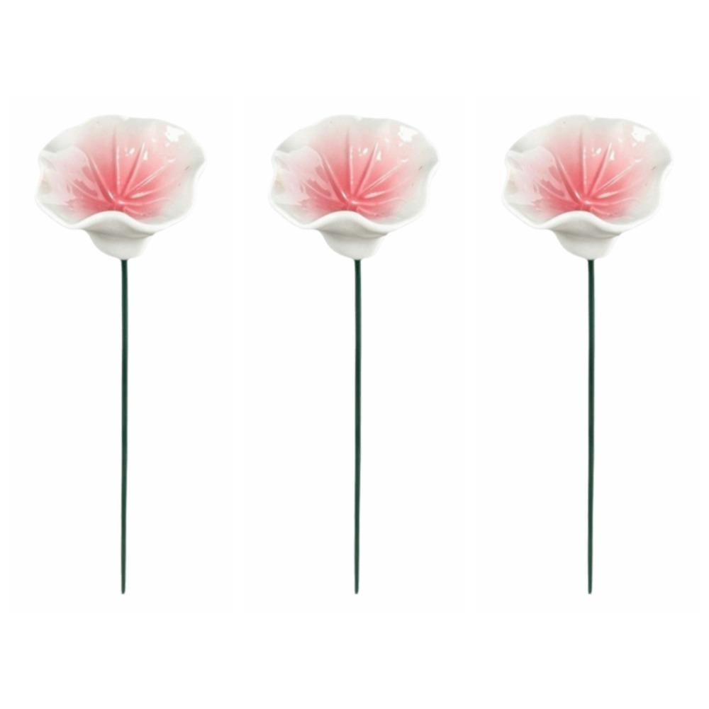 3pcs Garden Decoration Bee Watering Station Flower Shape Insect Drinking Cup Outdoor