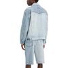 Levis Solid Color Square Neck Loose Single Breasted Long Sleeve Jacket Men jackets Blue A3179-0005