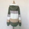 New Autumn and Winter Trendy Thickened Warm Patchwork Hooded Jacket Loose Casual Sports Large Size Jacket for Women