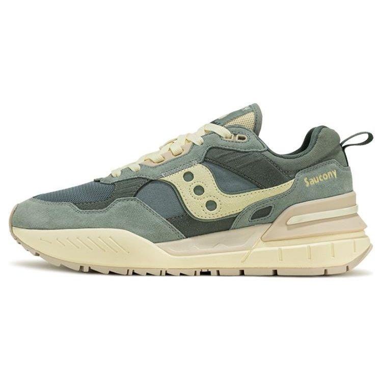 Saucony Shadow 5000 Lightweight Comfortable Slip-Resistant Durable Low-Top Casual Running Shoes Unisex sneaker Green Rice S79037-5