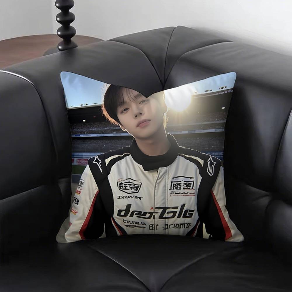 1 Stück W-Weak H-Hero P-Park J-Jihoon Kissenbezug Quadratisch Schlafzimmer Sofa Freizeit Komfort Kissen Auto Wohnzimmer Heimdekoration