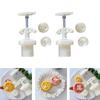 DIY Round Mooncake Mold Versatile Festival Cake Making Molds Biscuits Hand Press Mould for Home Cooks and Food Lovers