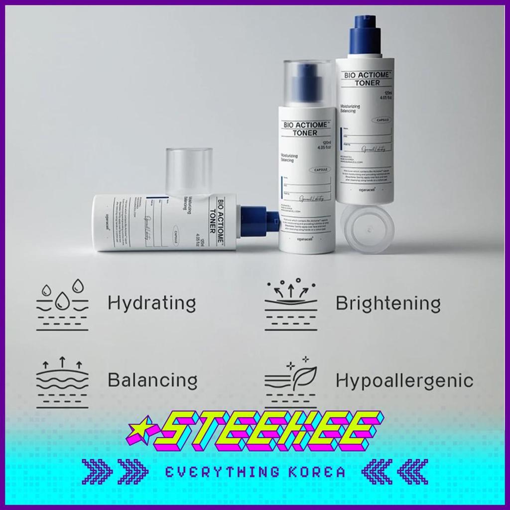 OGANACELL Bio Actiome Whitening Care Toner 120ml by Steekee Korea 4014