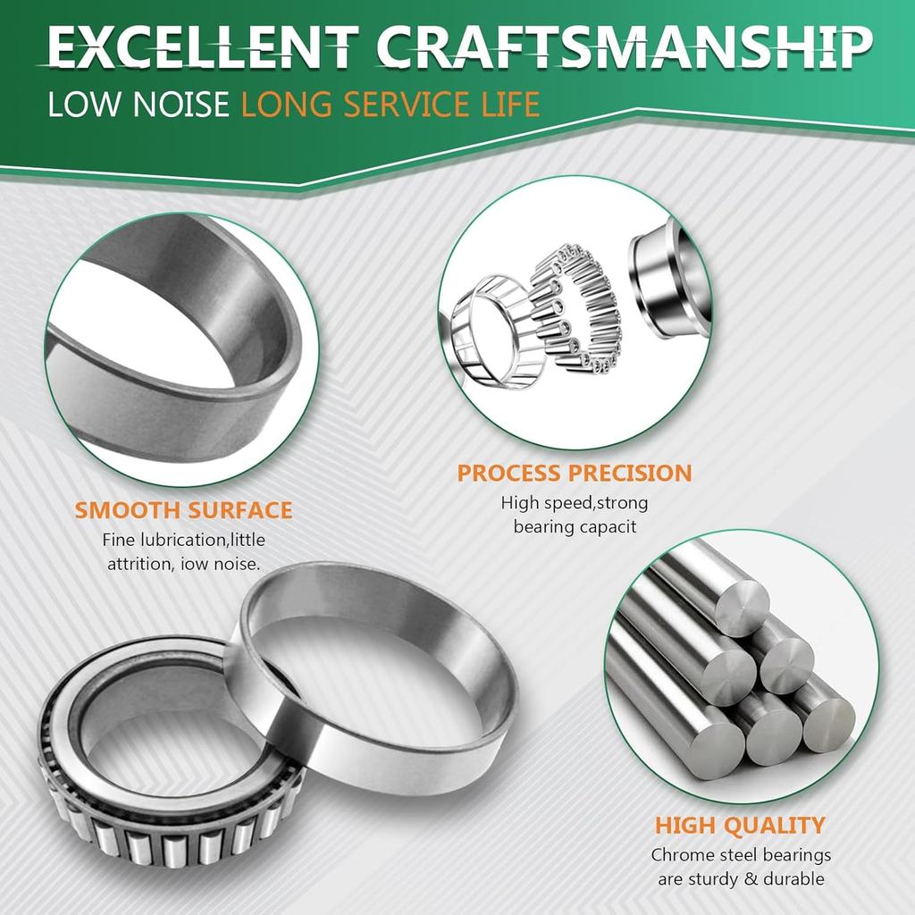 6 szt. Zestaw uszczelniający łożyska piasty koła przedniego Zamiennik dla Ford F150 1997-2003 / F250 1997-1999 / F150 Heritage 2004 / Expedition 1997-2002 / WTA18