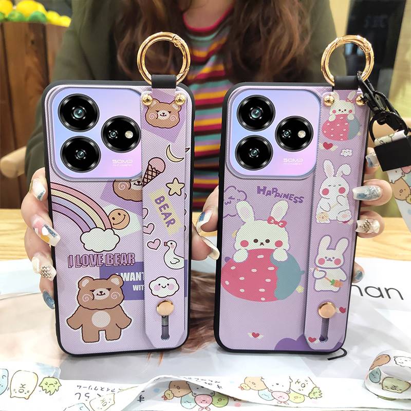 Cute Anti-dust Phone Case For ZTE Blade V60 Design/Axon 60 Lite Soft case Fashion Design Protective Waterproof Lanyard