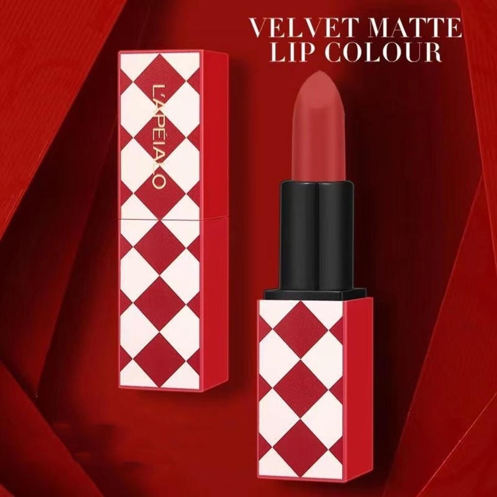 LAPEIALO MATTE LIPSTICK Matte lipstick Vivid colors Beautiful color with just one application 01+02+03+04