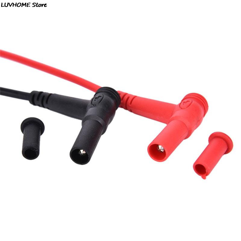 2Pcs/Set Needle Silicone Wire Gold-plate Tip Probe Test Leads Pin Universal Digital Multimeter Tester Lead Probe Wire Pen Cable