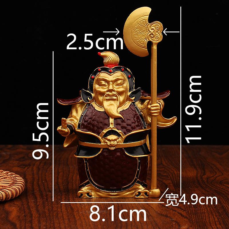 

New Chinese ornaments High-end creative door god ornaments Living room TV cabinet wine cabinet Office home decoration