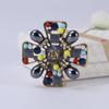 Retro Baroque Exaggerated Cross Brooch - Multifunctional Fashion Accessory