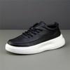 Fashion Trendy Men's Casual Shoes, Fashionable Sports Sneakers, Versatile Casual Shoes for Spring and Autumn, Black Vulcanized Shoes