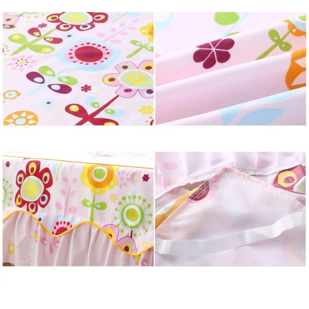 Fashion Soft Sanding Bedspread Anti-skip Wedding Bed skirt Queen King Size No Pilling Fitted Sheet Cover Double Layer Bed Cover