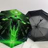 1pc Green Lantern Automatic Open/Close Umbrella Compact Folding Umbrella with 8-Rib Shaft lightweight esign, for Women/Men1130A