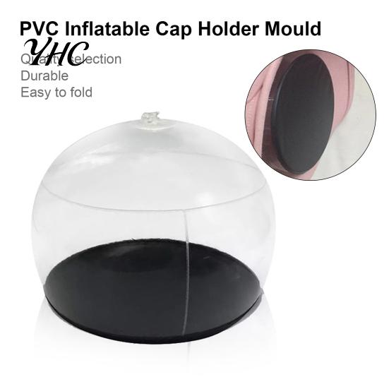 Supporto per Cappello Supporto per Berretto Facile da Sgonfiare Portatile Lunga Durata Aria PVC Gonfiabile Trasparente Gonfiaggio per Centro Commerciale Supporto