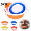 Durable Fishing Lure Bowl Foldable Silicone Bait Basin, Collapsible Bowl, Holder Portable Mixing Bucket Container, Outdoor Angling Accessories Basin