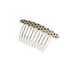 Polka Dot Oval Insert Comb for Hair Taming and Styling, Cellulose Acetate Hairpin for Women