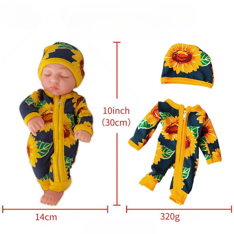 30CM Washable Lifelike Soft Hand-painted Simulation Baby Reborn Doll Children Accompany Play Doll