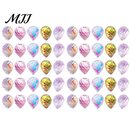 DIY Crafts Beads 50Pcs 10x8mm Faceted Teardrop Glass Beads, Top Drilled Water Drop Transparent Loose for Jewelry Bracelet Necklace Beaded