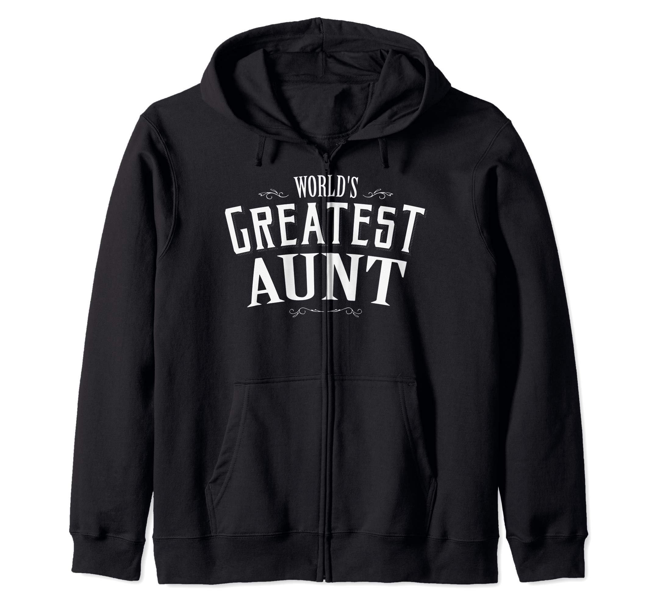 Auntie Gifts: The World s Best Auntie Gifts - Pregnancy Announcement - Zip-up Hoodie