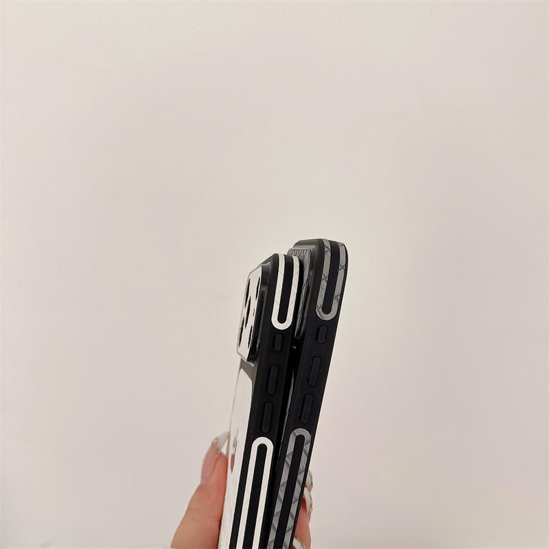 Side Mounted Diamond Grid Texture Phone Case For For Iphone 17 16 1 14 13 Pro Max Instant Turn 17 Large Window Shockproof Cover