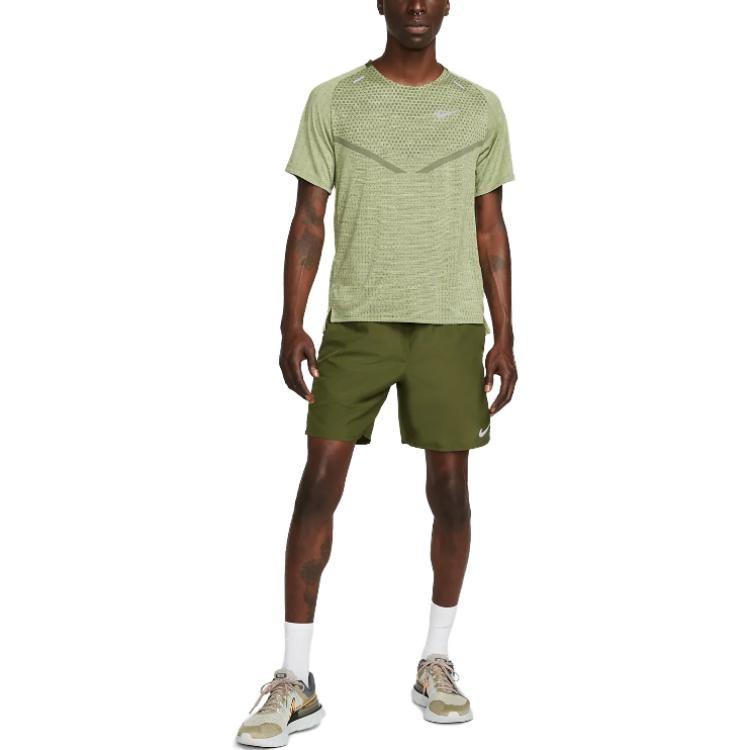 Nike T Shirts Men's Matcha Crew Neck Moderate Straight Fit DM4753-326