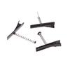10Pcs Black Metal Pinch Alligator Hair Clips 40Mm With Wire Coil Spring Craft Hairpin For  Party Favor Children Toy