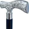 Pacific Marine  Brass Walking Stick Deluxe Walking Cane Beautiful Brass Silver Handle Walking Stick for Men and Women Gift