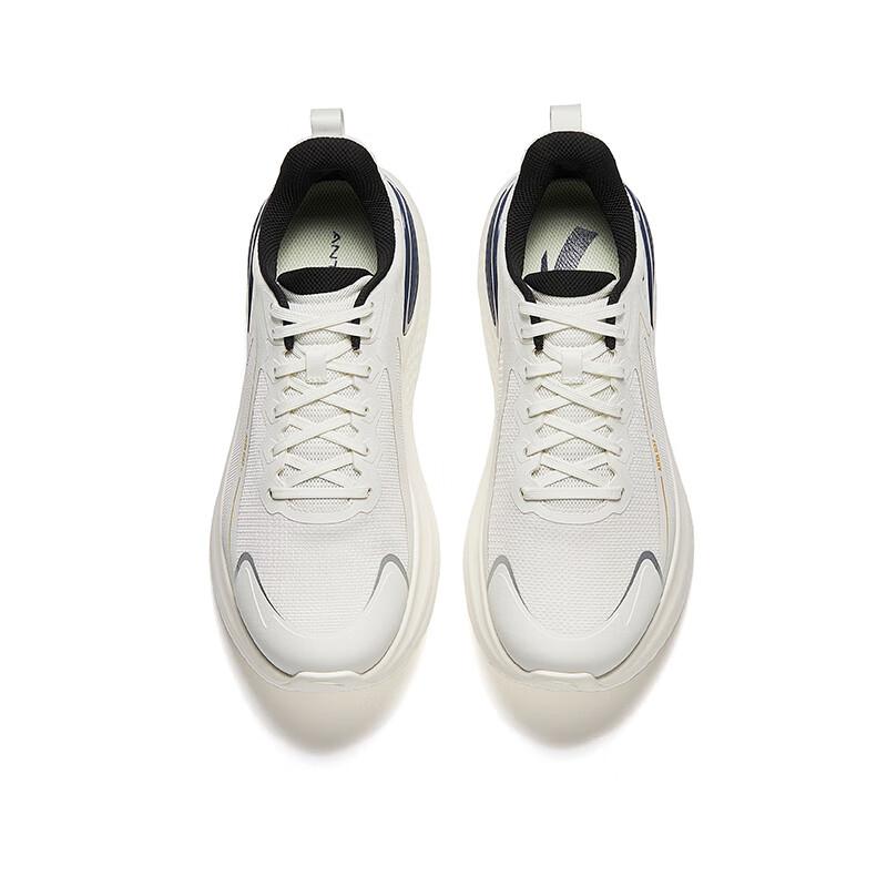 Anta Cloud Cushion Soft Bottom Comfortable Shock Absorption Rebound Low Top Casual Running Shoes Men sneaker White Blue 912535537-4