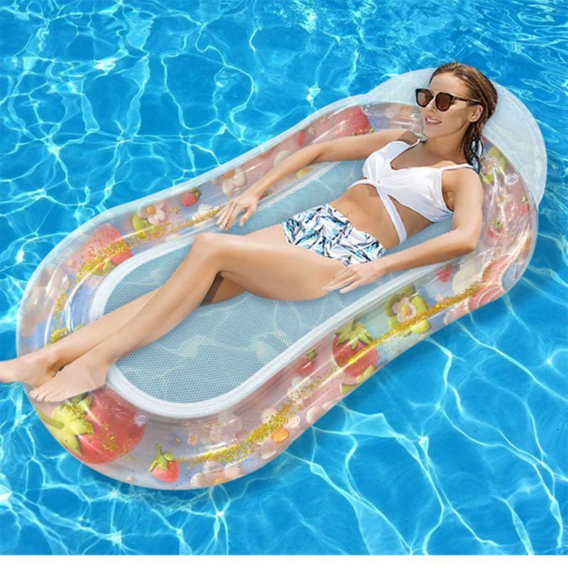 Swimming Pool Inflatable Floating Bed Summer Water Air Cushion