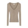 Women's European V-Neck Slim-Fit Knit Sweater - Spring/Autumn 2026 Collection