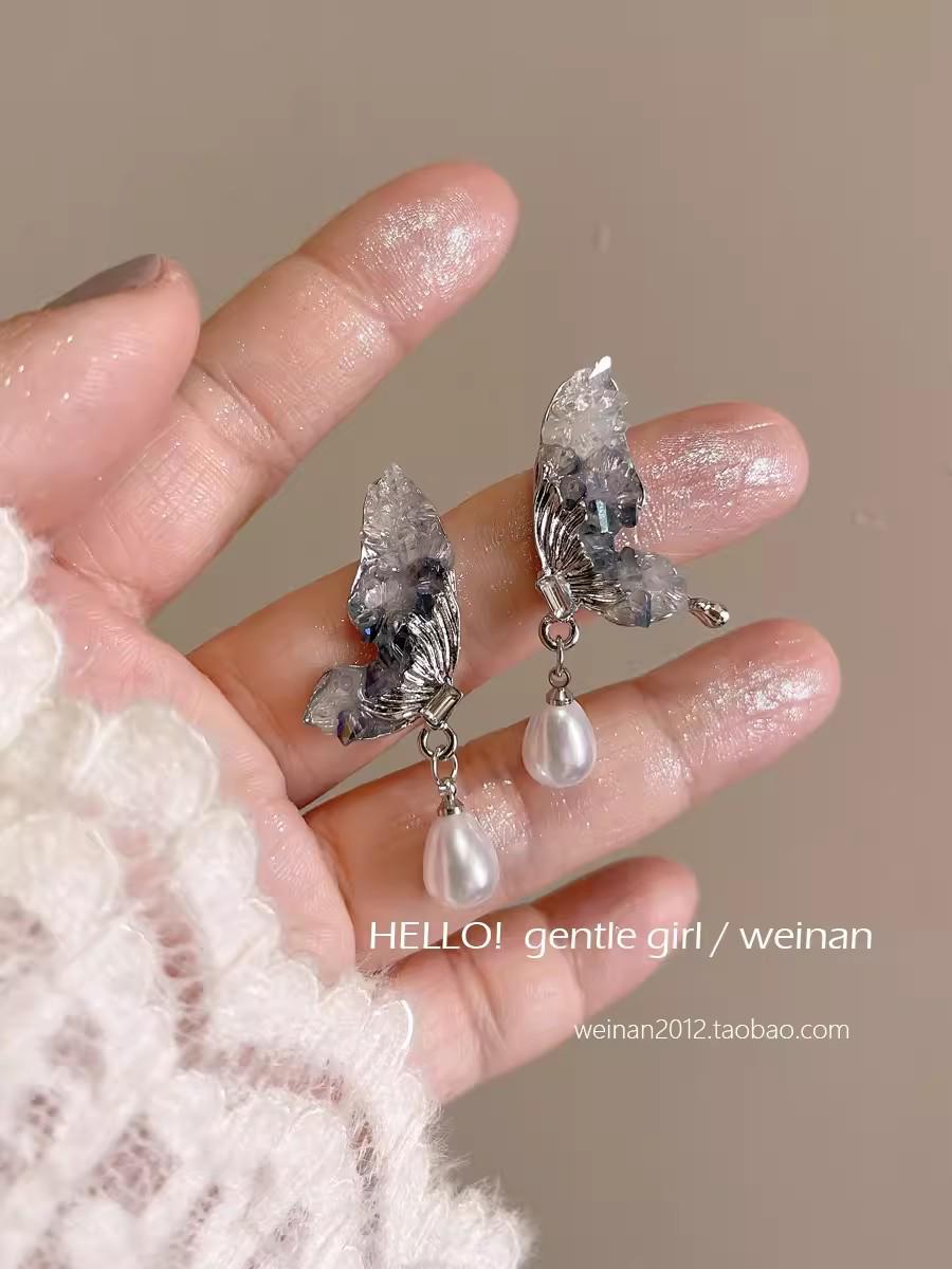 

Трендовые красочные серьги-пусеты с цветами для женщин - Летний свежий дизайн