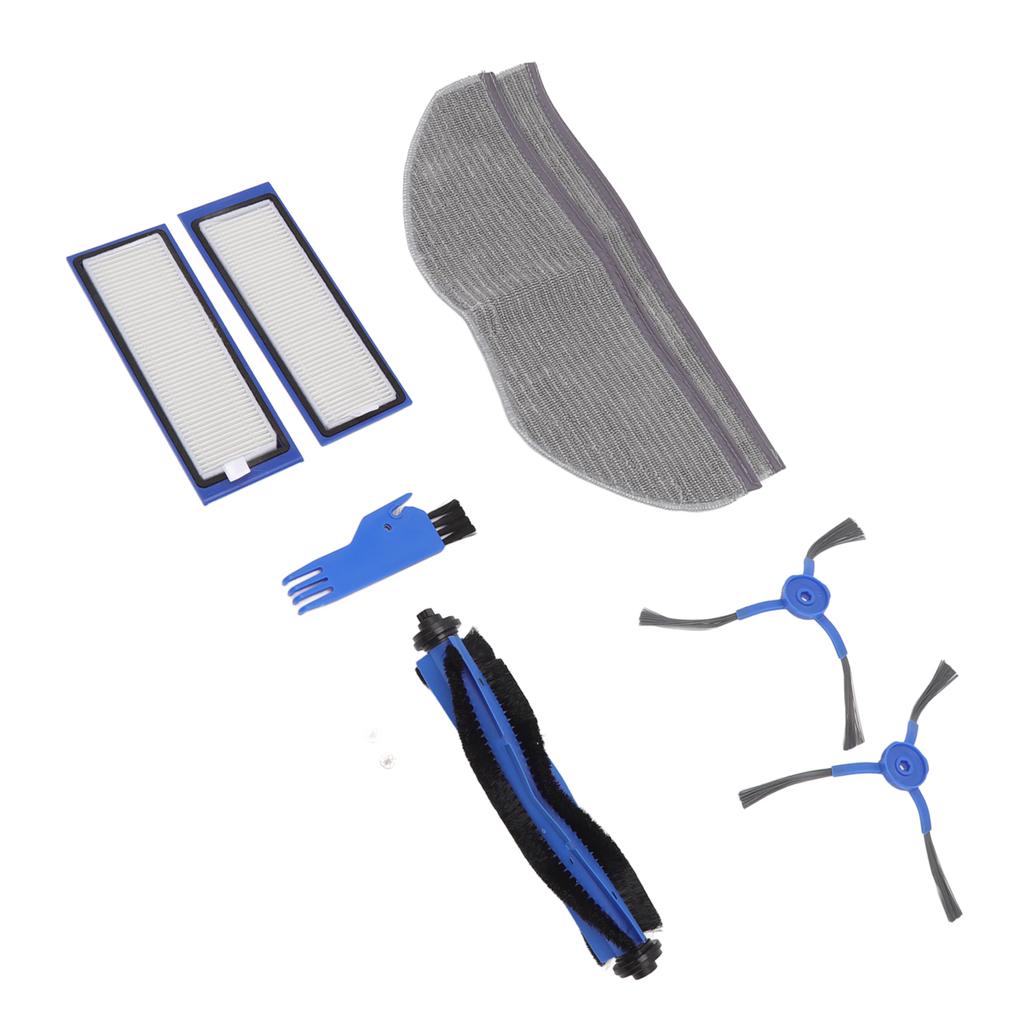 Sweeping Robot Replacement Parts Silicone ABS Main Brush Side Brush Filter Rag Flat Comb for Eufy