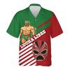Maglietta da uomo con stampa 3D Maschera da wrestling messicana Lucha Libre Manica corta Collo a revers Top Estiva Street Camicie Hawaiane