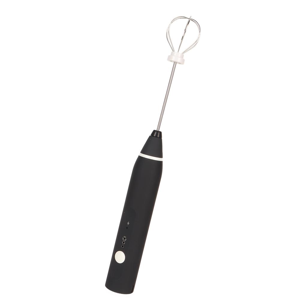 Rechargeable Milk Frother 304 Stainless Steel Handheld Foam Maker Cordless Electric Whisk Drink Mixer
