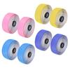 Road Bike Z-pattern Dual-color Gradient Handlebar Tape with Plugs Shock-absorbing Comfortable for Ri