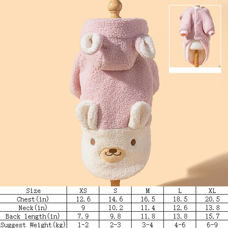 

Новое осенне-зимнее милое хлопковое пальто с капюшоном из флиса с утолщением, теплая одежда для домашних животных, одежда для собак XL