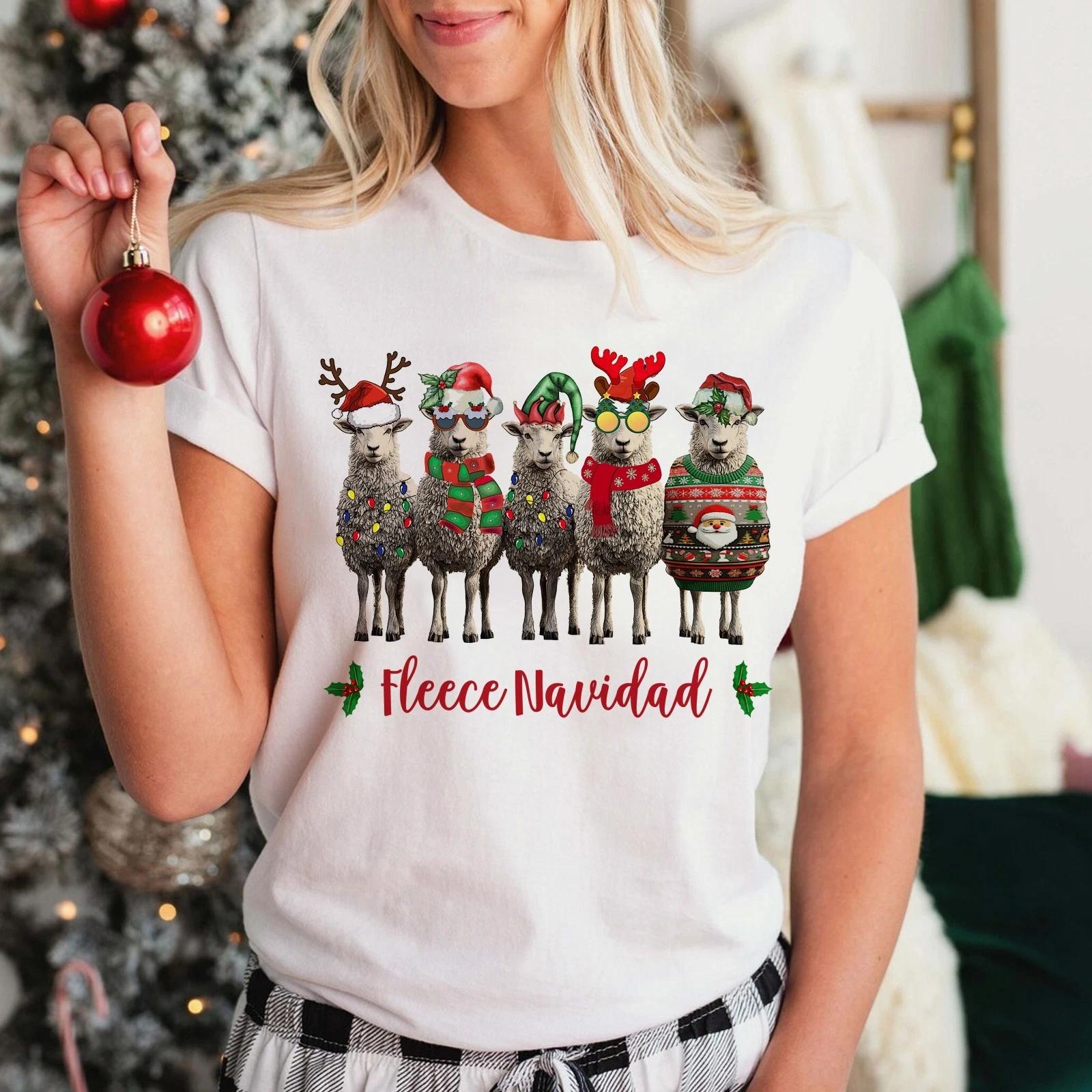 Fleece Navidad - Christmas Unisex T-Shirt Festive Jolly Secret Santa Xmas Wales 3XL