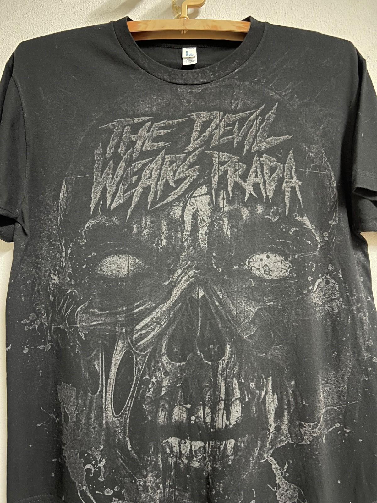 The Devil Wears Prada Skull Tee Faded Distressed M Unisex T-Shirt S