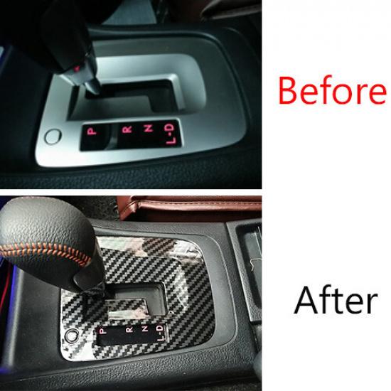 For Subaru XV 2012-2017 Middle Console Gear Shift Panel Trim Carbon Fiber ABS