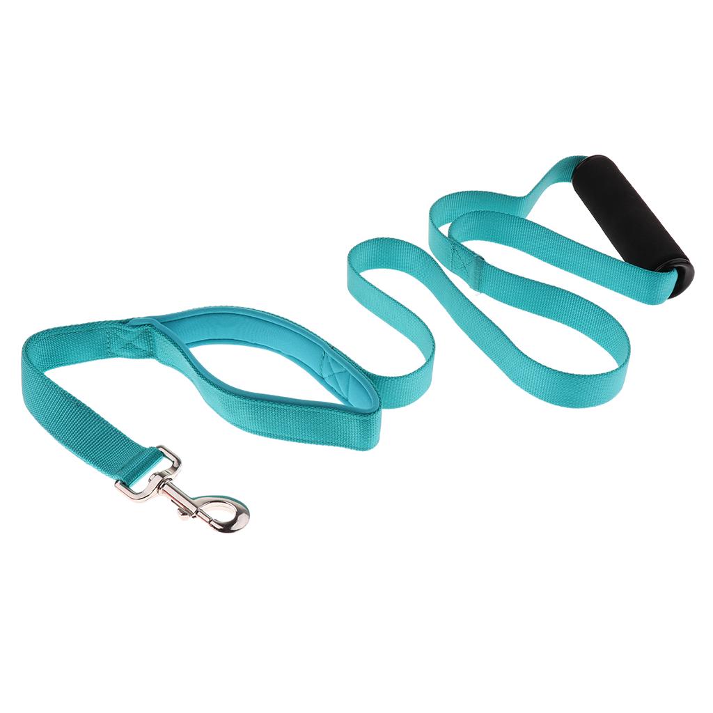 padded double handle dog leash