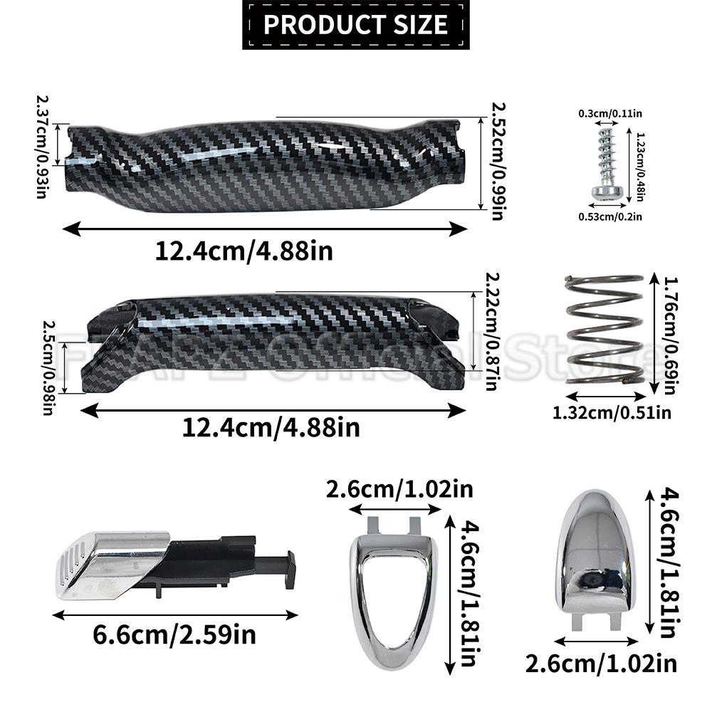 Carbon Fiber For Ford Galaxy S-MAX 2006-2015 Car Easy Install Parking Handbrake Stop Handle Lever Repair Kit 1774992 Auto Parts