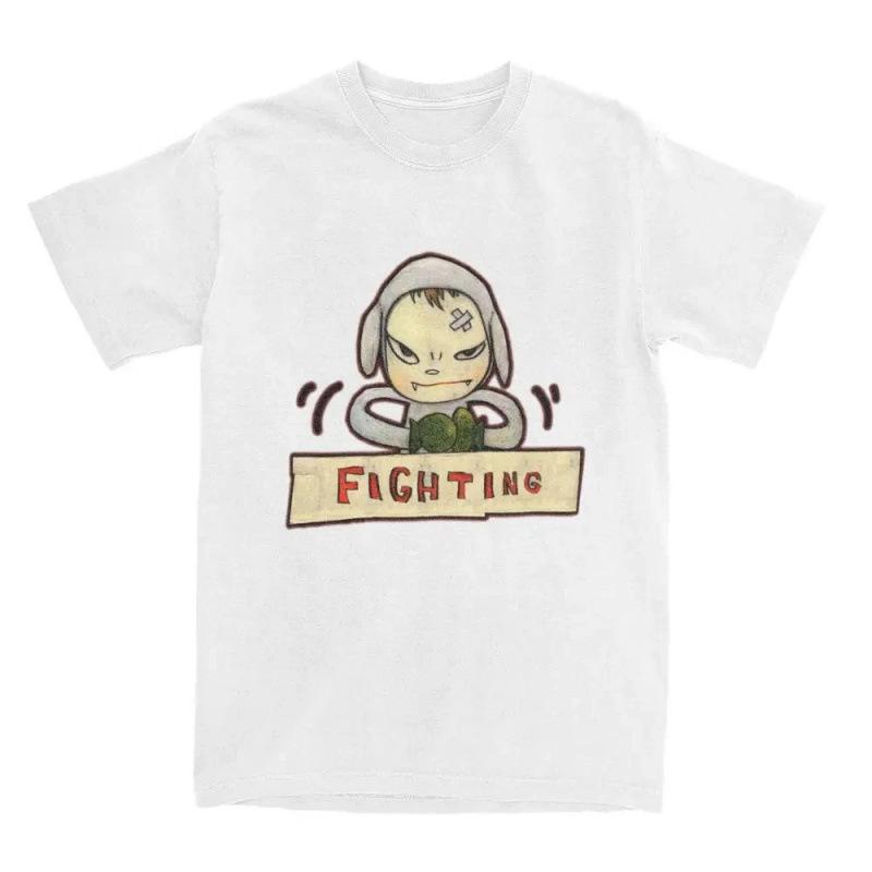 Fashion Women s T-Shirt Yoshitomo Nara We Are Punks T-Shirts Men Vintage S