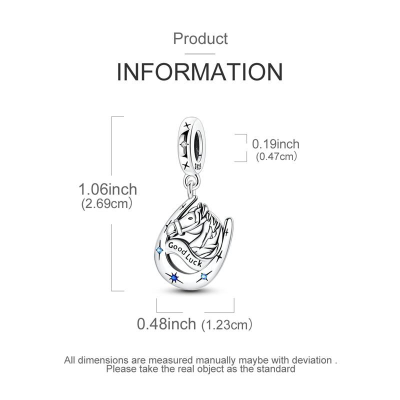 Copper Good Lucky Horseshoe U Pendants Charms Fits Genuine Charms Bracelet Women DoItYourself Jewellery Gifts