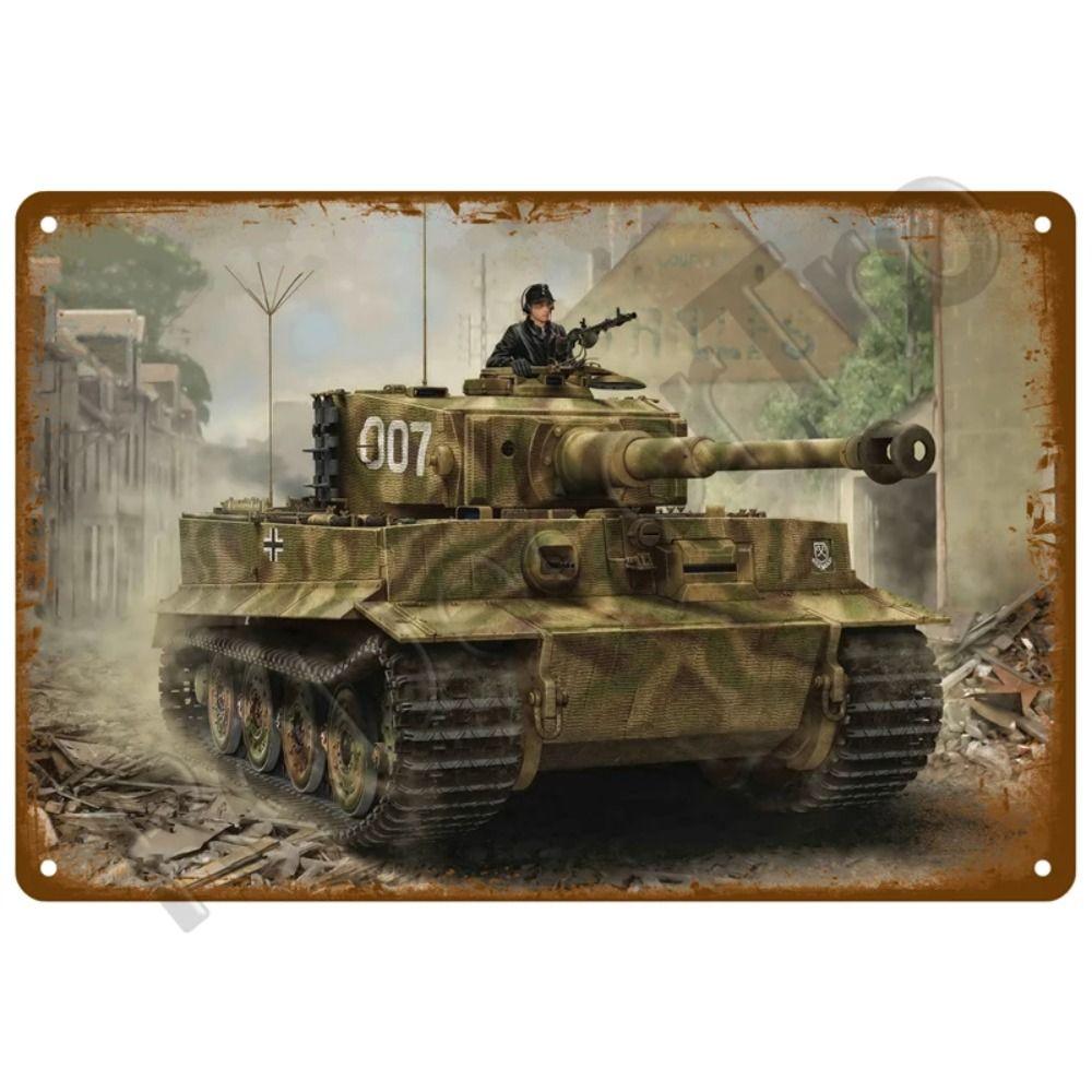 Metalowa Tabliczka Dekoracyjna na Ścianę do Garażu Motocyklowego 20x30cm