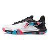 Li Ning Ground Flying SE Chaussures de Badminton Antidérapantes Résistantes à l'Usure Respirantes Basse Tige Unisexe sneaker Blanc Noir Bleu AYZS014-4