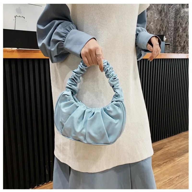 Gekräuselte Wolken-Tasche Nischenstil, Damen vielseitige Schultertasche, modische Achsel-Hand-Doppelnutzungstasche